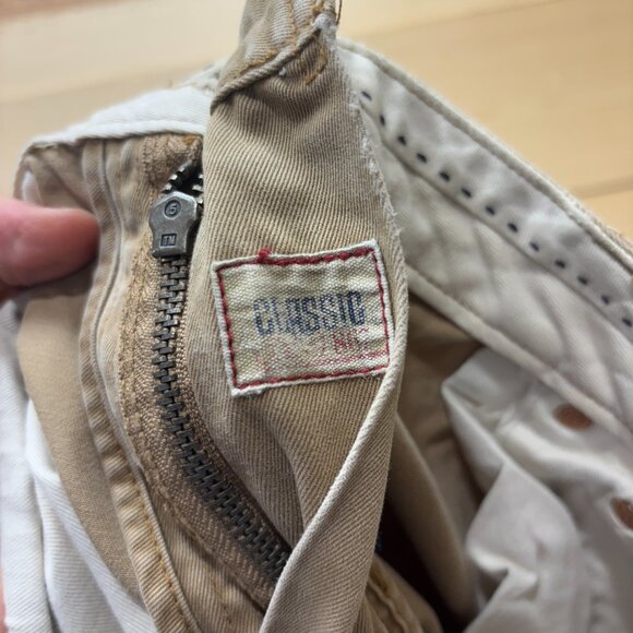 Vintage Ralph Lauren Pants Mens 36x32 Brown Tan Chino Classic 817 Distressed - Picture 11 of 12